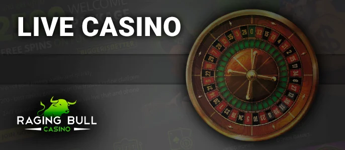Live gaming experience at Raging Bull Casino - live dealer entertainment for gamers
