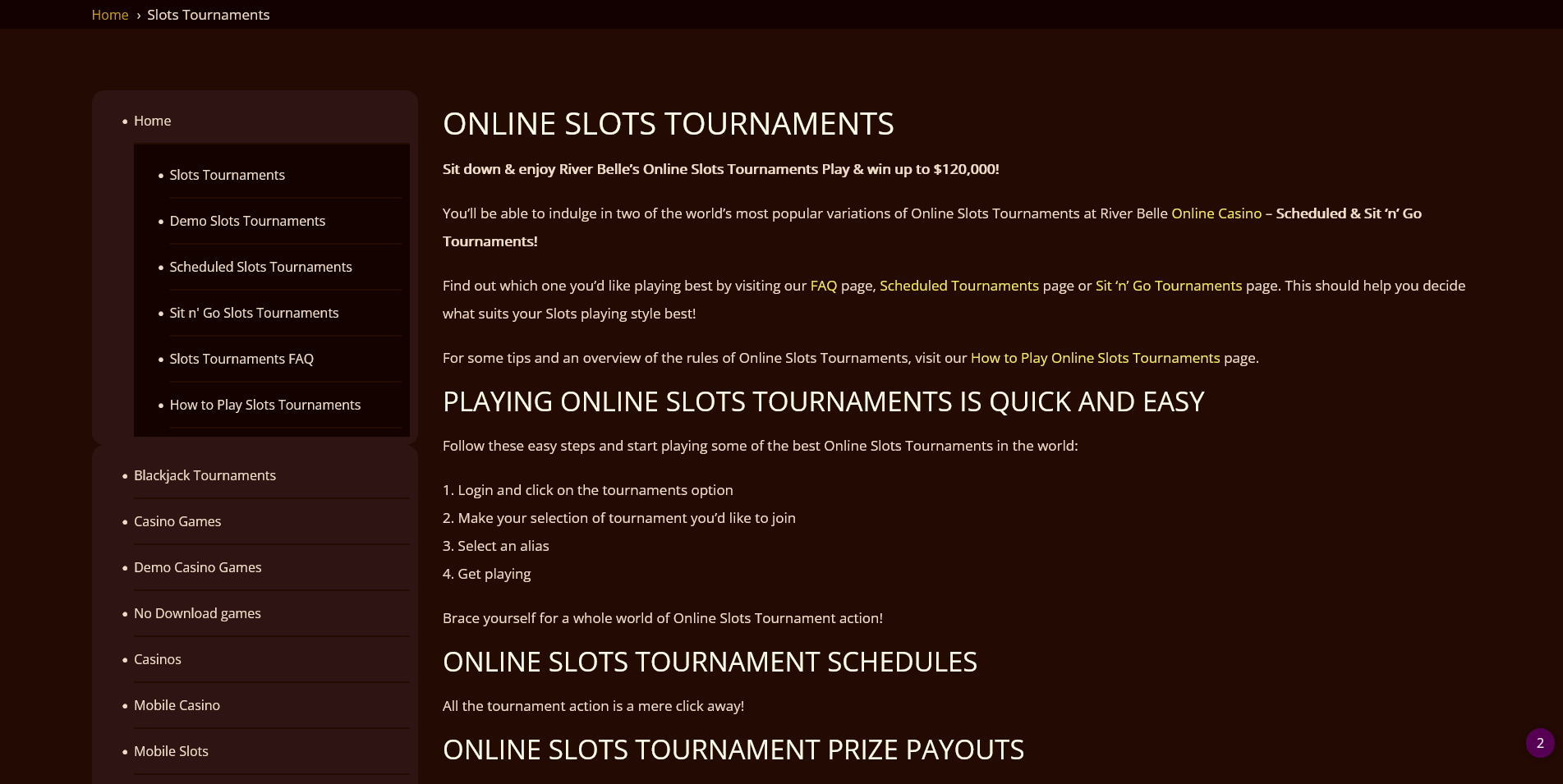 Spotlight on River Belle Casino Tournaments