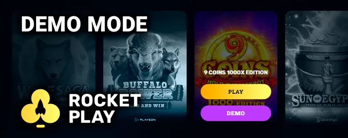 Exploring the demo mode of free pokies at RocketPlay Casino