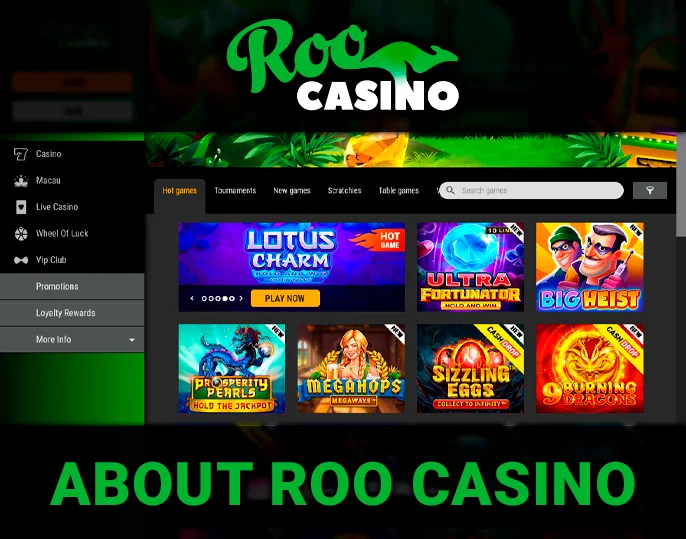 Live-casino section needing more development.