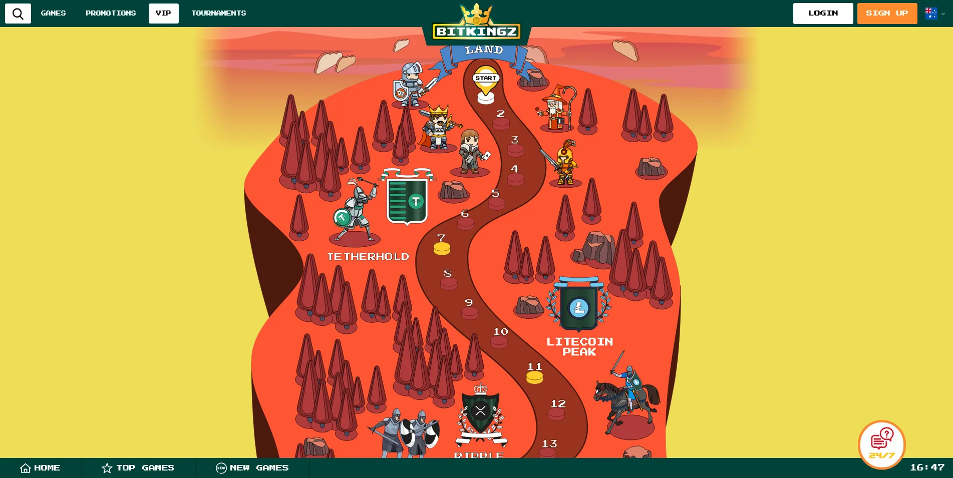 Discover the VIP program details in our Bitkingz Casino screenshots