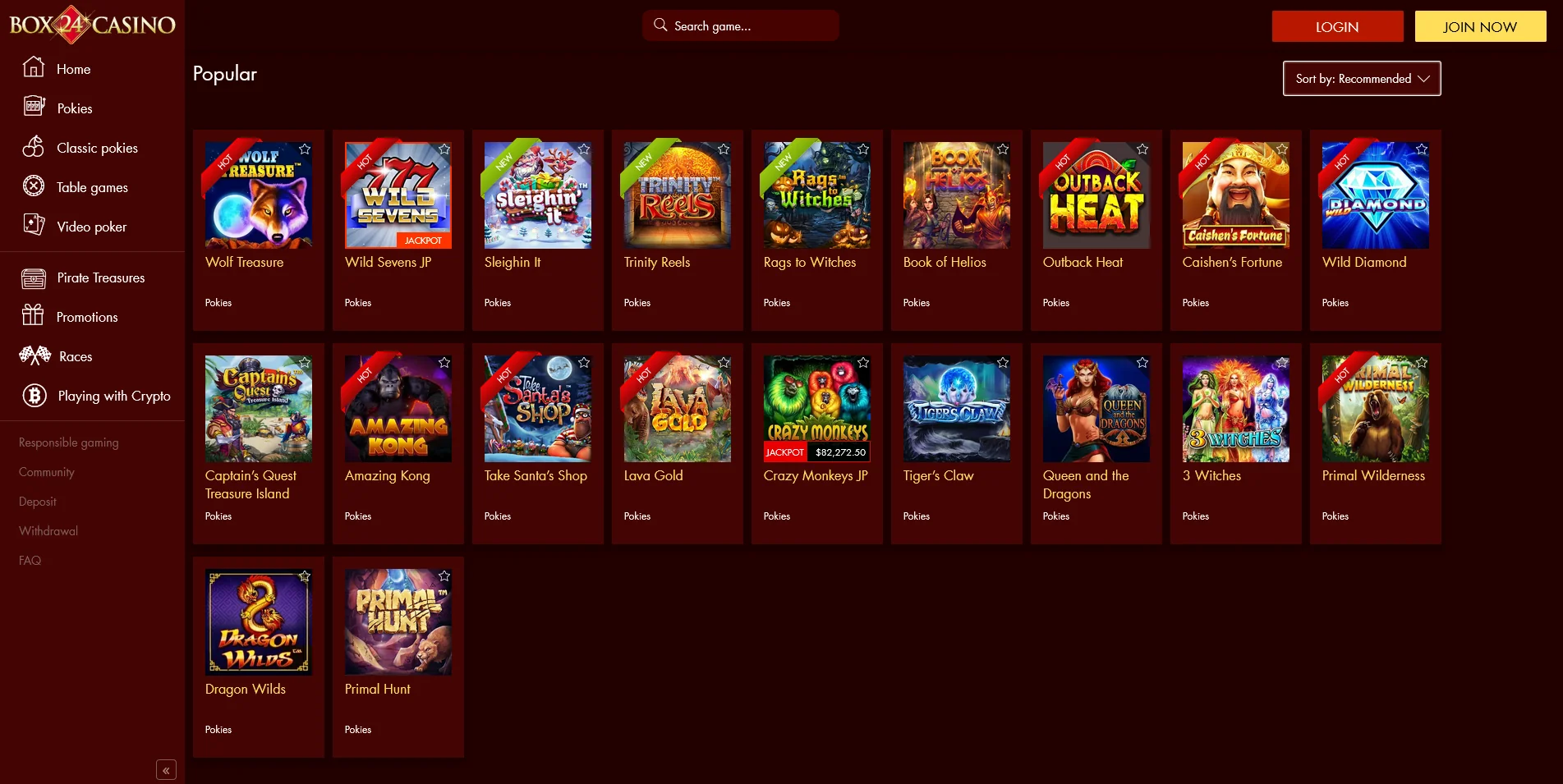 Unlock Treasures with a Sneak Peek into the Box 24 Casino Treasures Page