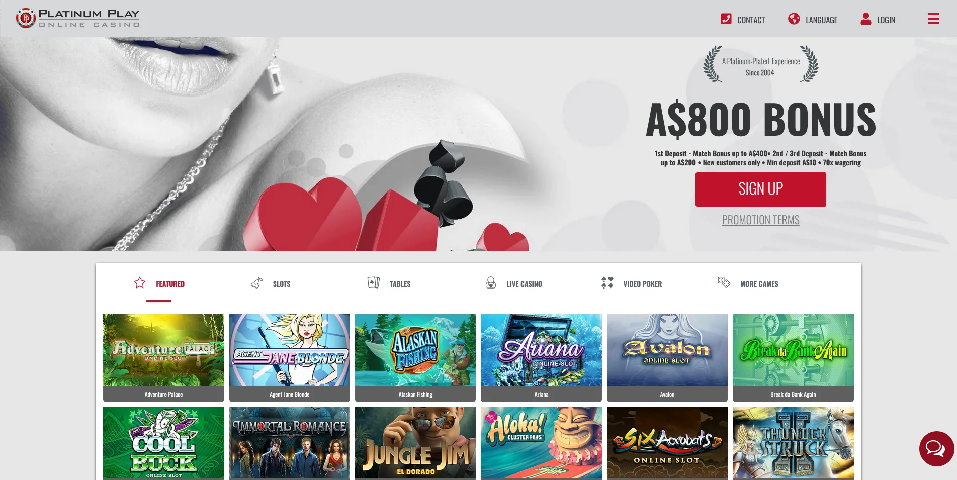 Catch the Thrill: A Snapshot of the Gaming Arena at Platinum Play Real Money Casino