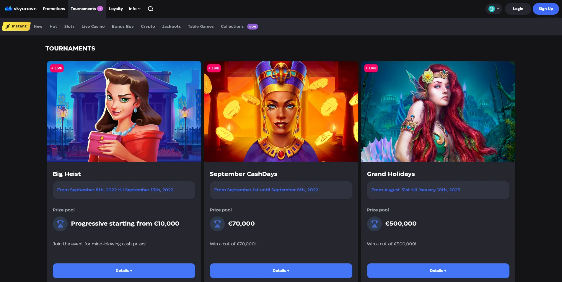 Explore Skycrown Casino tournaments with visual insights