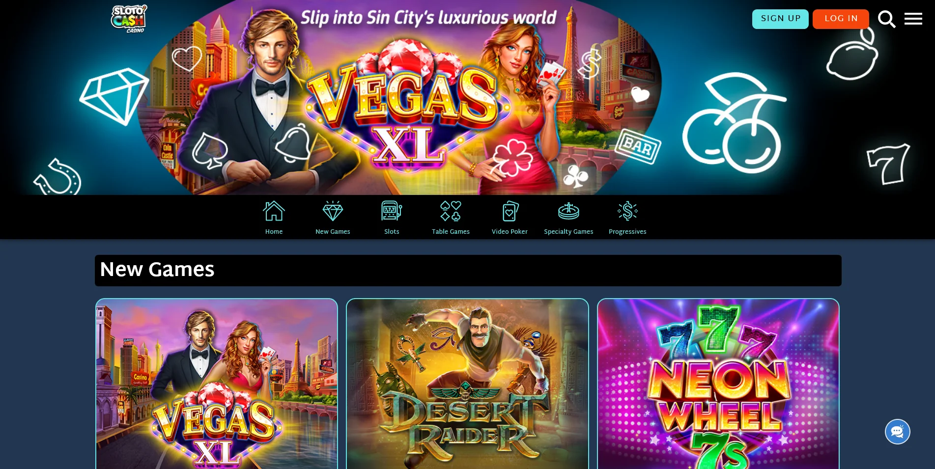 First Look at the SlotoCash Casino Homepage