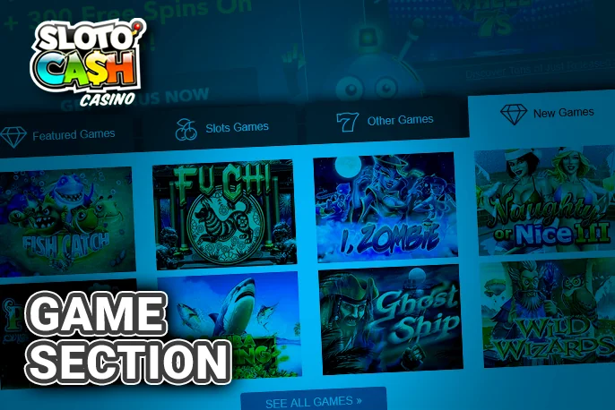 Explore the Casino Gaming Section at SlotoCash for Detailed Game Categories