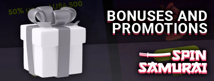 Promotional Bonuses Acquired by Aussies at Spin Samurai Casino