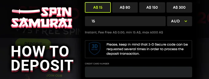 Simple Steps to Deposit at Spin Samurai Casino