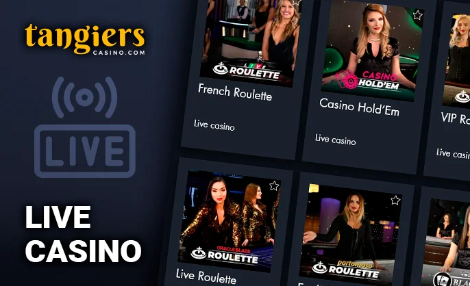 Tangiers Casino boasts a live gambling section that stands up to other offerings within their platform.