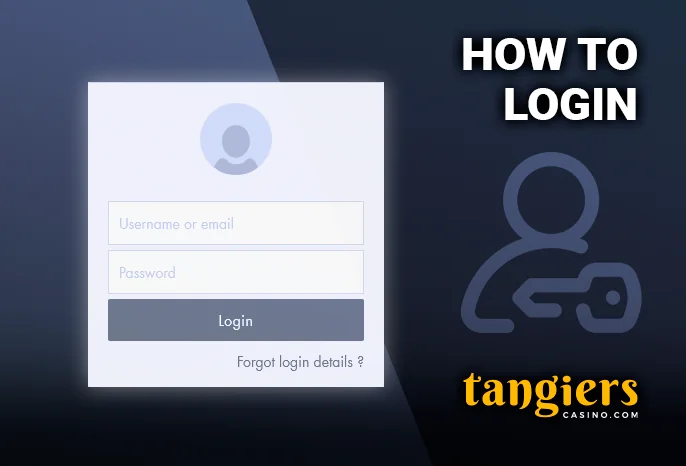 Tangiers Casino Authentication Form