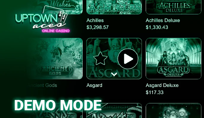 Choosing Between Demo and Real Play: A Unique Mode at Uptown Aces Casino
