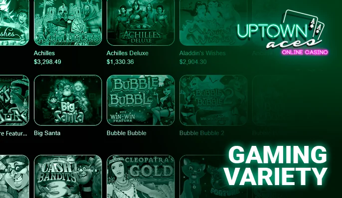 Explore Uptown Aces Casino’s Exciting Game Menu