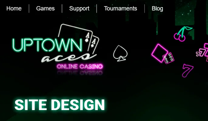 Navigating the Uptown Aces Casino: Logo and Menu Edition