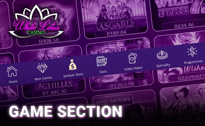 Gambling Categories Underneath the Glare of Pokies Logos in White Lotus Casino
