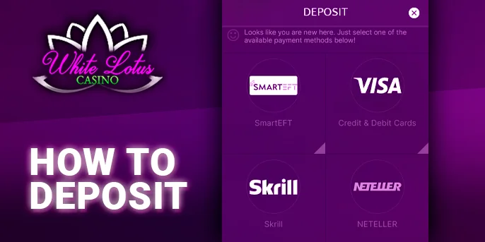 Payment system selection for White Lotus account funding.
