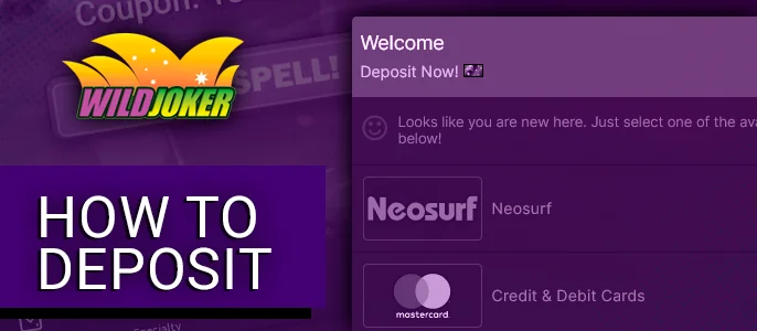 <b>Step 1</b> – Head over to Wild Joker Casino's official site.