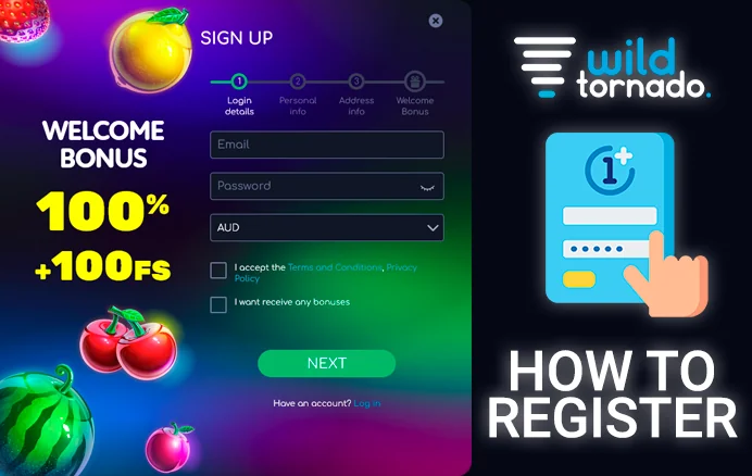 <b>Step 3</b> – A new window will appear, requesting necessary registration details.