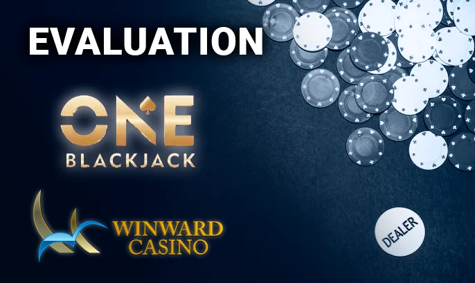 Logo of One Blackjack live gambling at WinWard casino