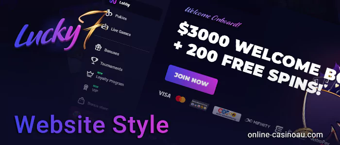 Identifying Lucky7even Casino's Unique Style