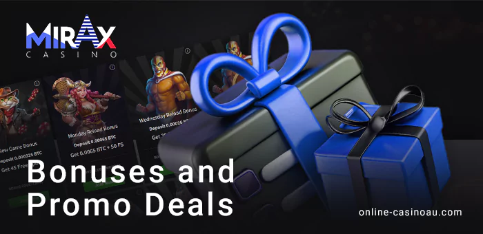Promotions for Mirax Casino enthusiasts