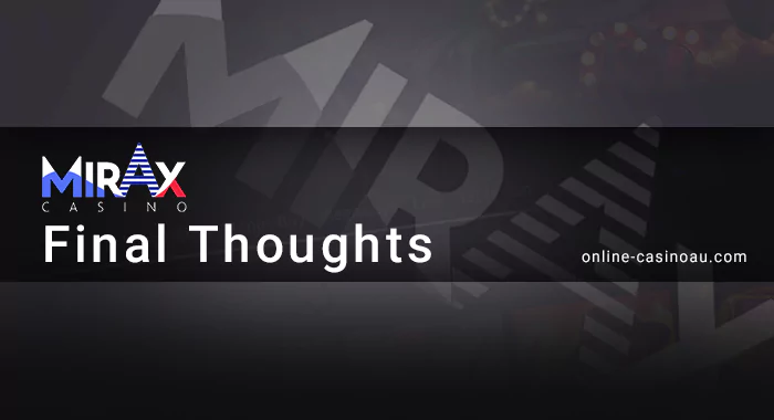 Mirax Casino Summary