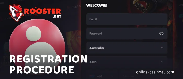 Pop in your email and password, select Australia and AUD as your options.