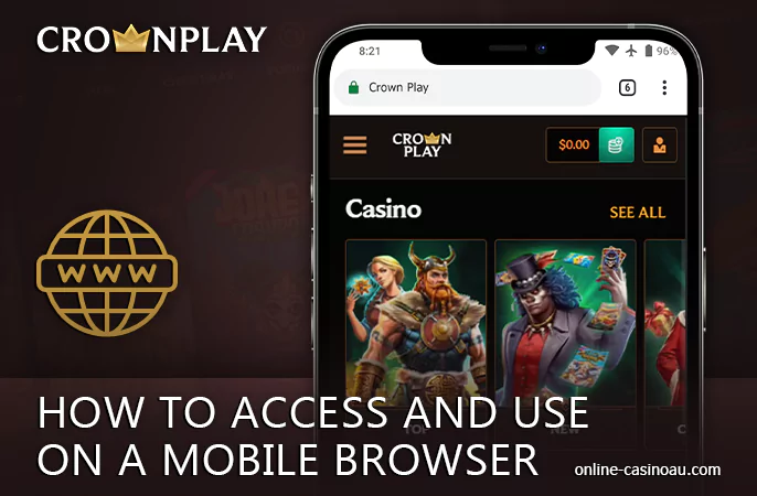 How to navigate Crownplay Casino on your smartphone - a step-by-step manual.