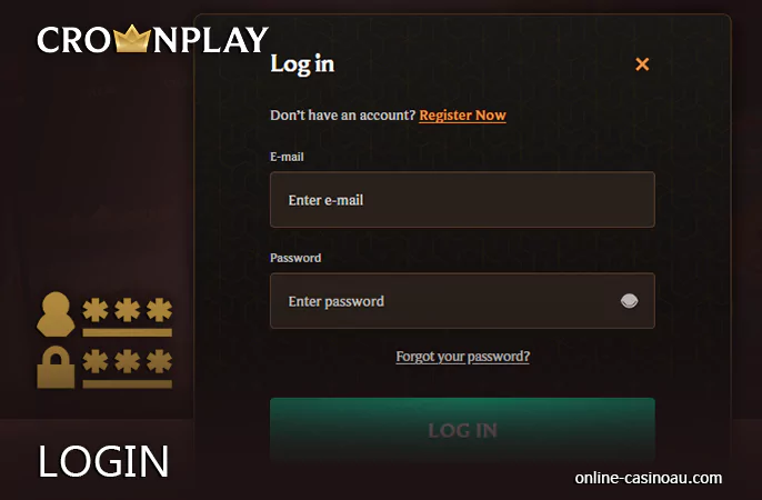 Crownplay Casino's Entry Authorization Layout