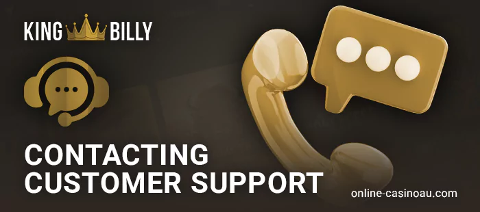 Contacting King Billy's player support team.