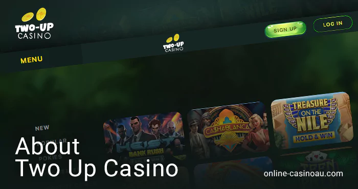 Insight on Two Up Casino's ownership and licensing for real-money play