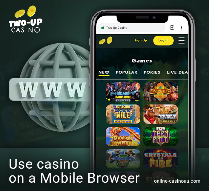 A guide to using Two Up Casino on your mobile device.