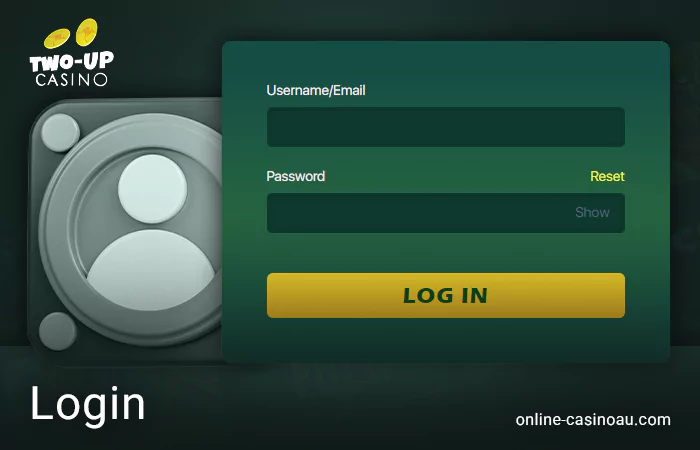 Guide to accessing your account at Two Up Casino