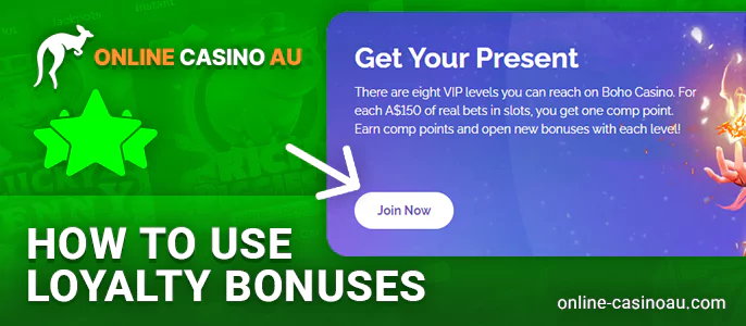 Instructions for Australians on joining online casino loyalty programs