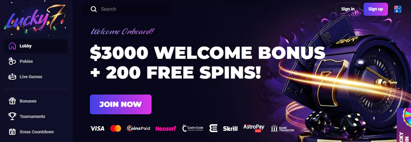 Welcome to the newest Australian-friendly Lucky7even Casino