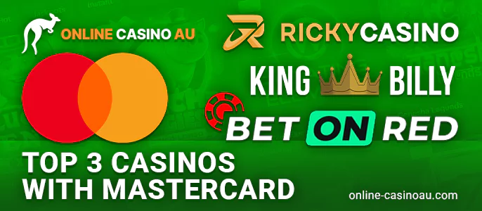 Top three Aussie-friendly casinos featuring Mastercard capabilities