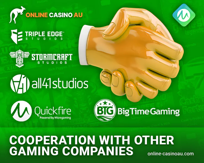 Collaborations with Microgaming's Partners and Providers