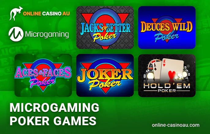 Microgaming's Poker Offerings at Australian Online Casinos
