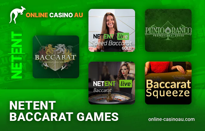 Experience Baccarat games from NetEnt at online platforms