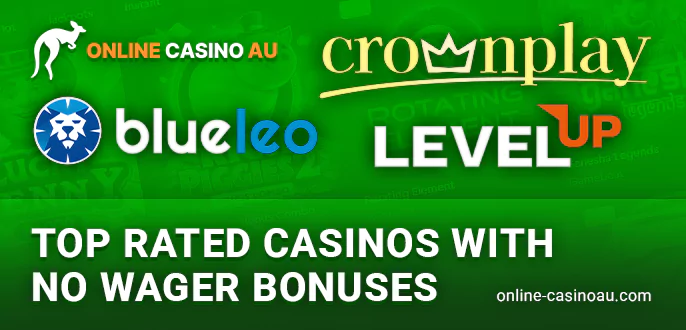 Top Australian casinos with standout no wagering bonuses