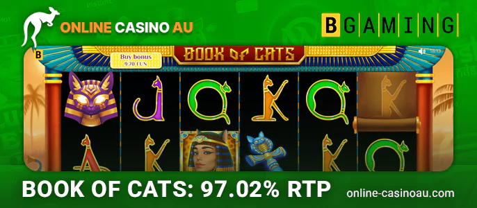 Experience The Book of Cats slot online at casino sites.