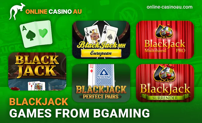 Blackjack offerings available in online casinos from BGaming.
