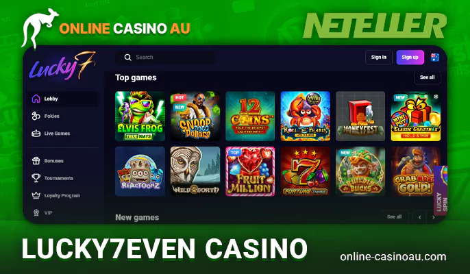 Make streamlined Neteller transactions at Lucky7even Casino