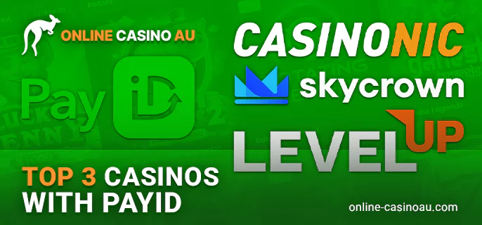 Australia's Top Three PayID Casinos for Your Gaming Delight