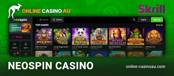 Utilize Skrill for transactions at NeoSpin Online Casino