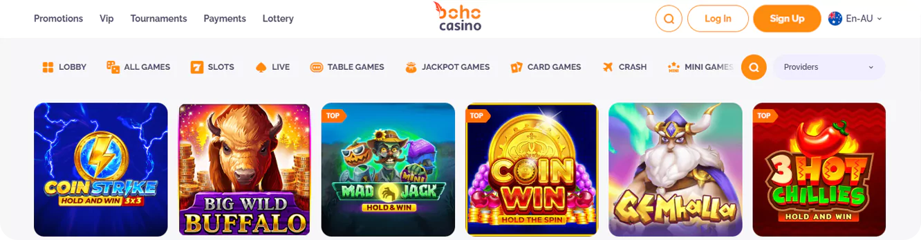 is another excellent choice for Australian players, famed for its intuitive design and mobile-centric interface. Licensed by the Curacao government, Boho presents diverse banking options, with Apple Pay facilitating some of the quickest deposits. Established in 2022, Boho Casino is celebrated for its vast range of pokies and progressive jackpots. The casino implements robust security measures to ensure user data is protected during Apple Pay and other payment transactions.