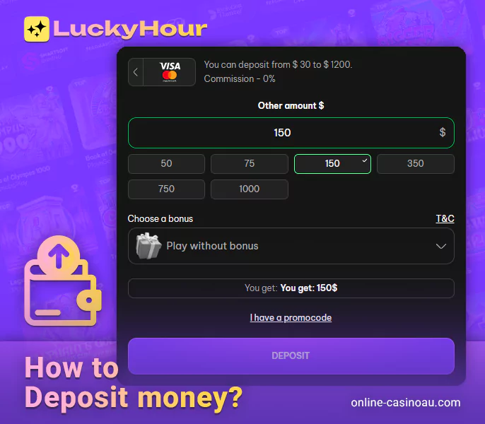 Registering for Lucky Hour is a breeze. There's no need to input endless details like your name, birth date, or address. However, to engage in real-money play, avail bonuses or withdraw winnings, registration is a must.