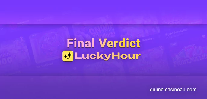 Logging into your Lucky Hour Casino profile.
