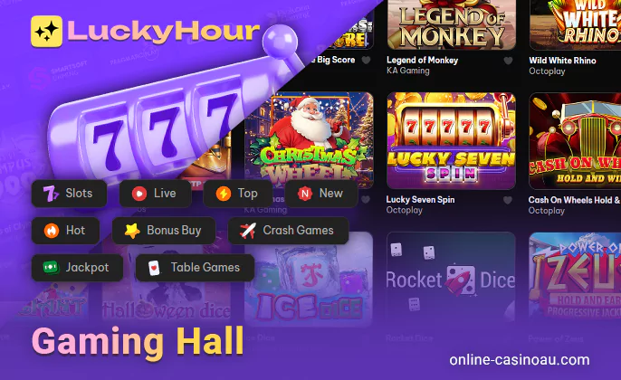 Most games at Lucky Hour are available in demo mode, perfect for trying new titles, honing skills, or learning mechanics. Here's how: