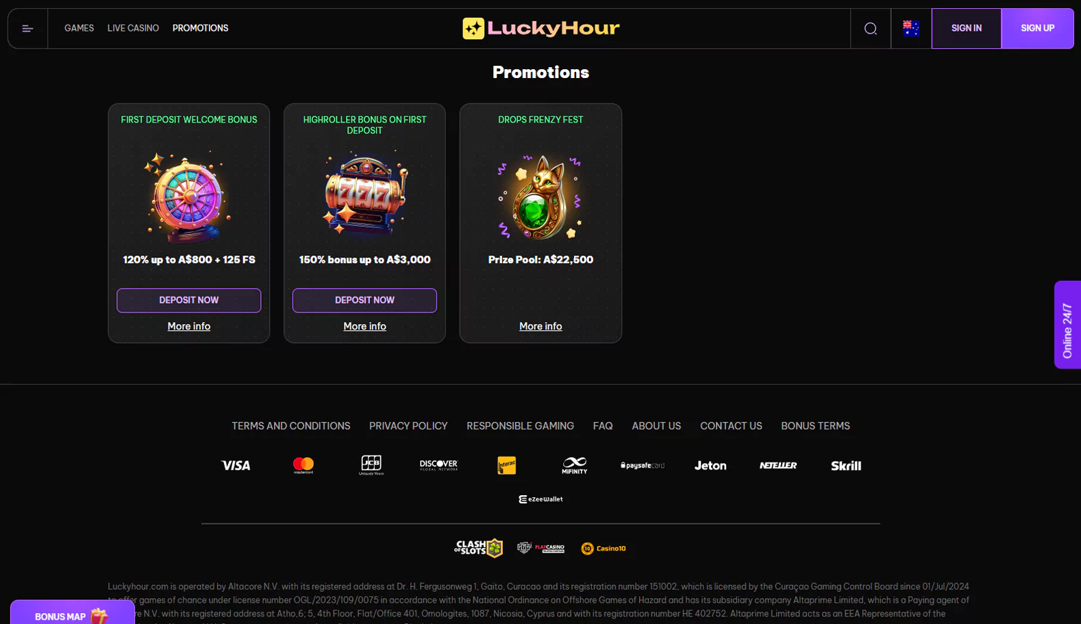 Sneak Peek at the Tournaments Section of Lucky Hour Casino