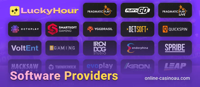 Daily bonuses page at Lucky Hour online casino — see it yourself.
